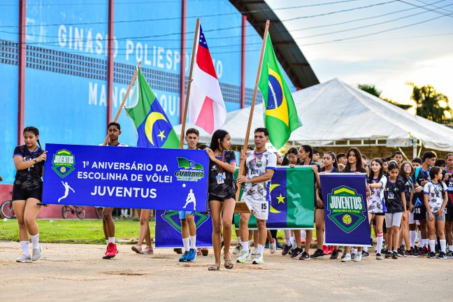 Caminhada em Prol do Esporte - 1º Aniversário Escolinha de Vôlei Juventus