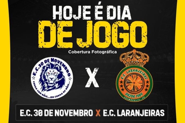 E.C. 30 de novembro  vs  E.C. Laranjeiras