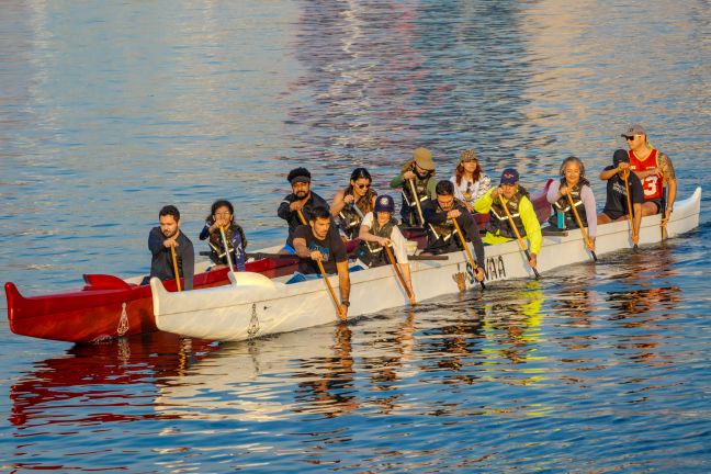 Canoa Havaiana na Enseada de Botafogo