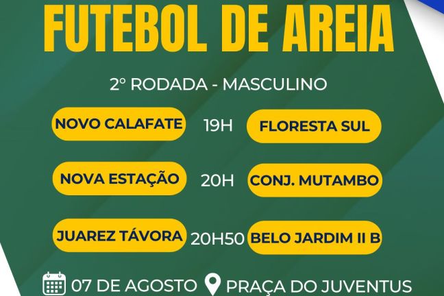 Taça Cidade de Rio Branco - Futebol de Areia 2ª Rodada