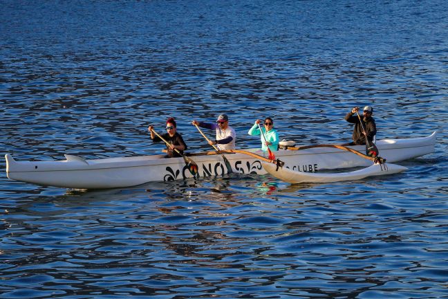 Canoa Havaiana na Enseada de Botafogo