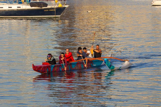 Canoa Havaiana na Enseada de Botafogo