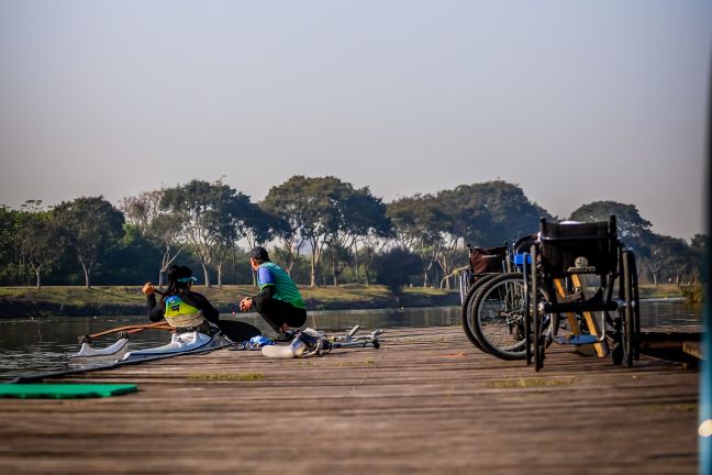 Treino Paracanoagem Parque Náutico 