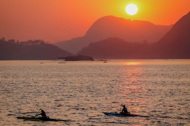 Canoas  na Enseada de Botafogo