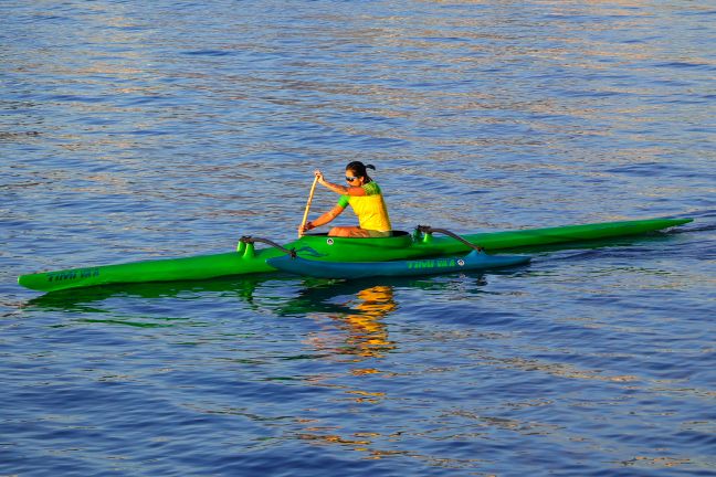 Canoas e Skiff na Enseada de Botafogo