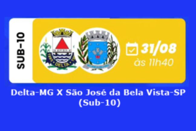 Delta-MG X São José da Bela Vista-SP (Sub-10)