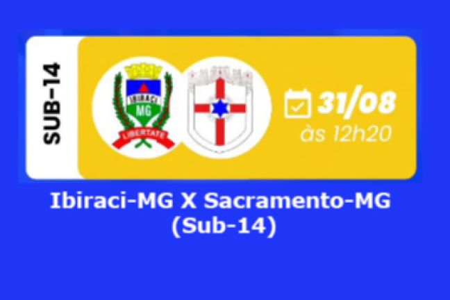 Ibiraci-MG X Sacramento-MG (Sub-14)