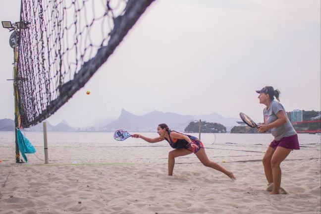 Treino na Praia de Icaraí Beach Tennis ( tarde )