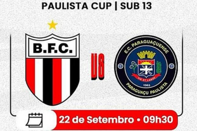 BOTAFOGO X PARAGUAÇUENSE (Sub 13)