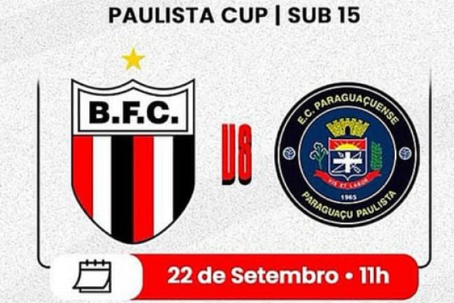 BOTAFOGO X PARAGUAÇUENSE (Sub 15)