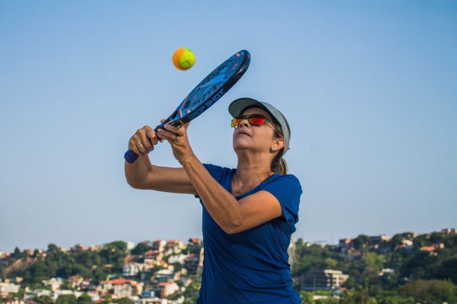 Treino de Beach Tennis na Praia de São Francisco 