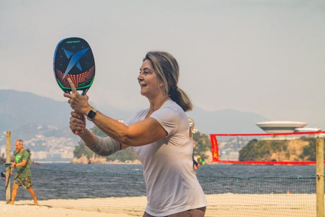 Treino na Praia de Icaraí Beach Tennis